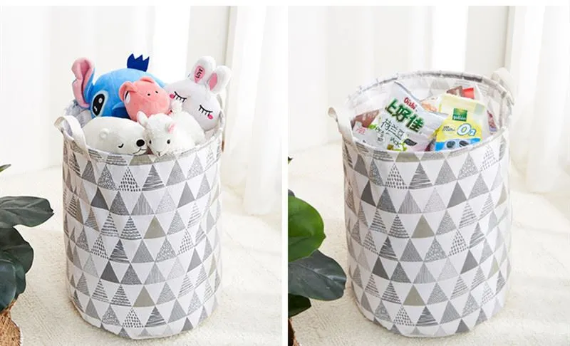 fold-away cotton washing basket