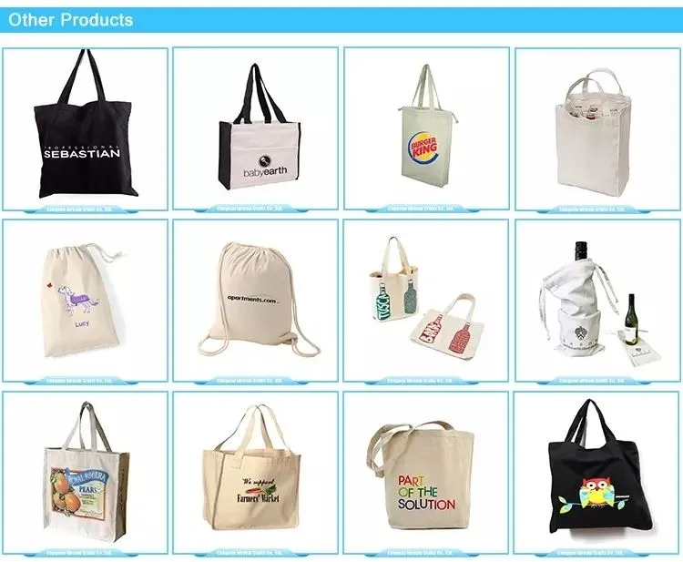 printed canvas bag