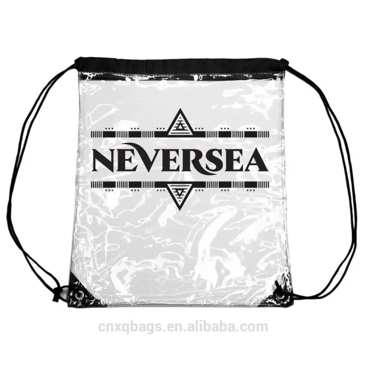 PVC Transparent Drawstring Bag
